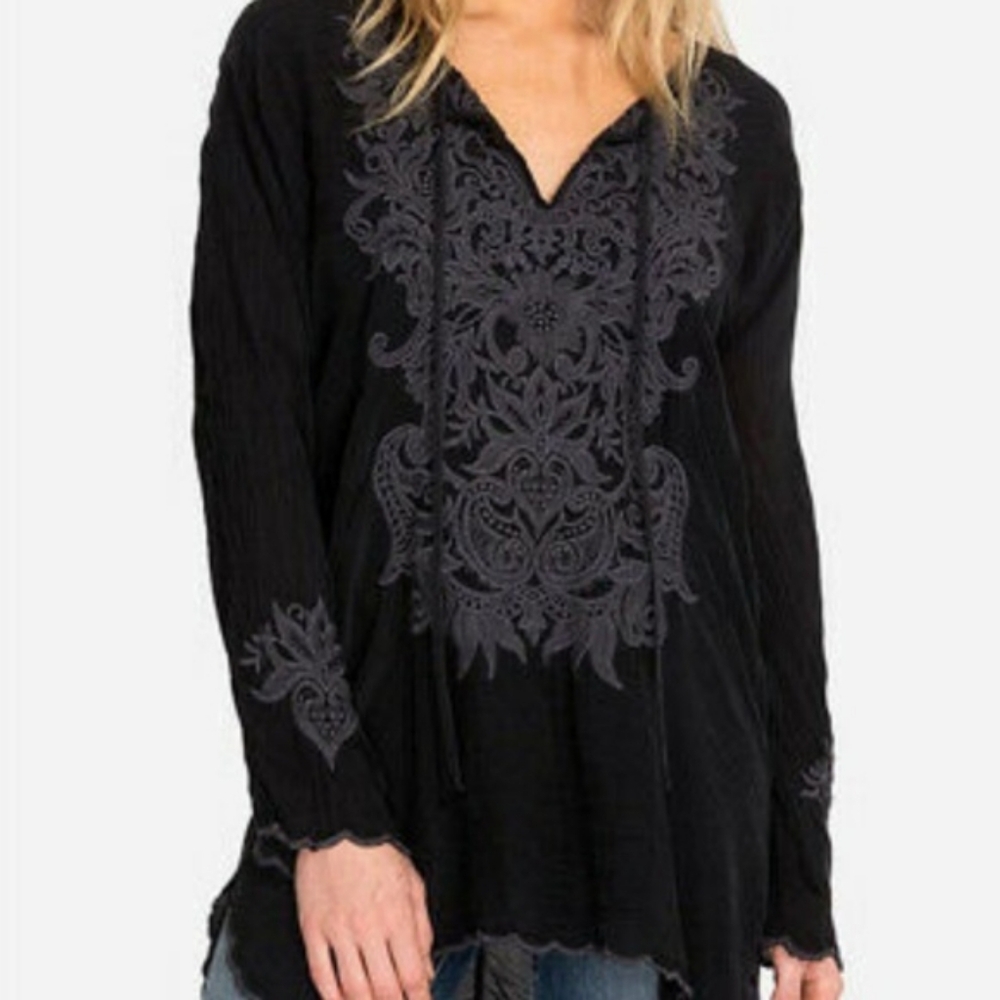 Johnny Was Tania Embroidered Tunic Sz. M